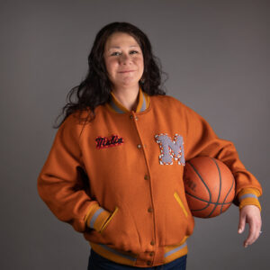 Malia Kipp in her Lady Griz Jacket